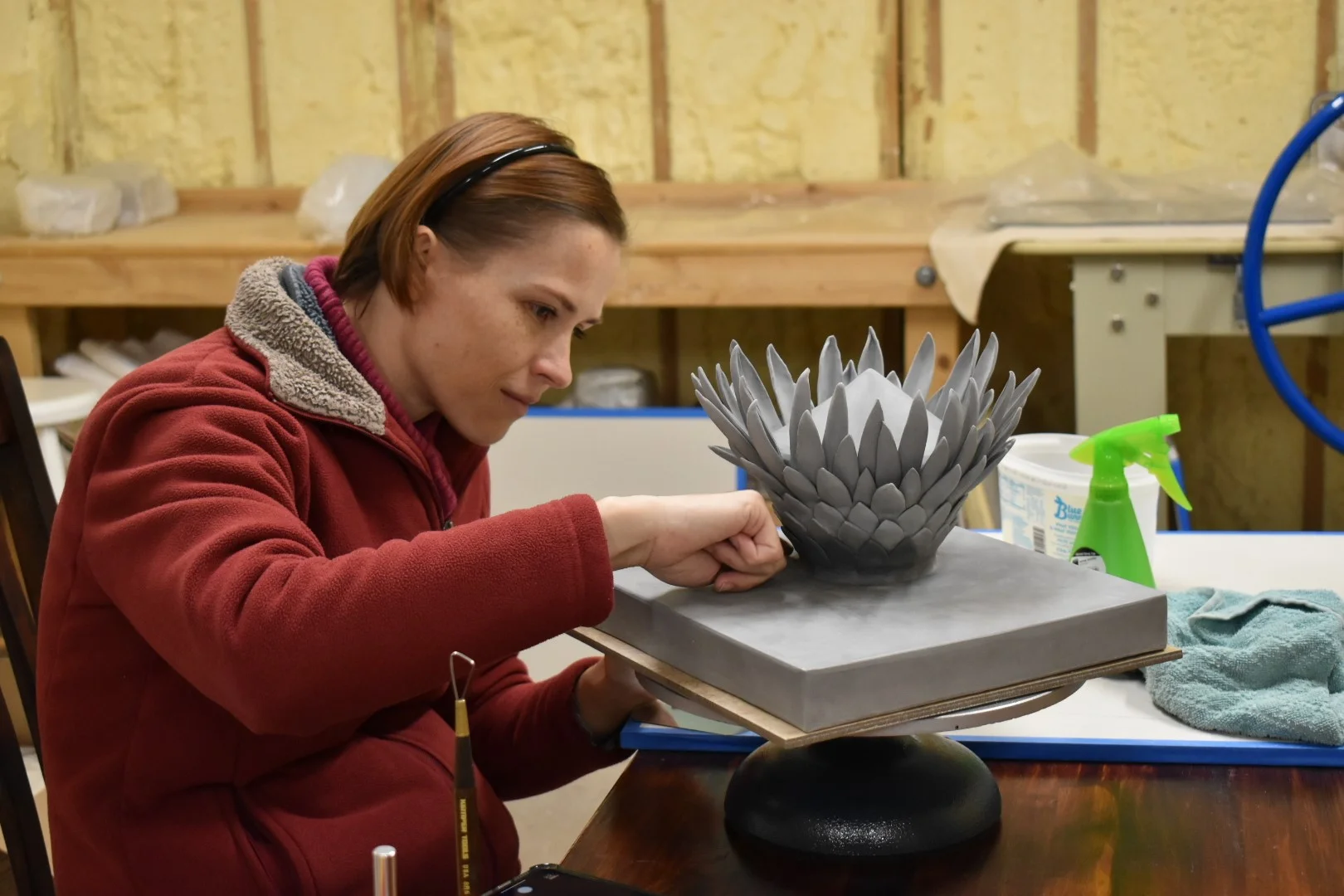 Michelle Herholdt in her studio
