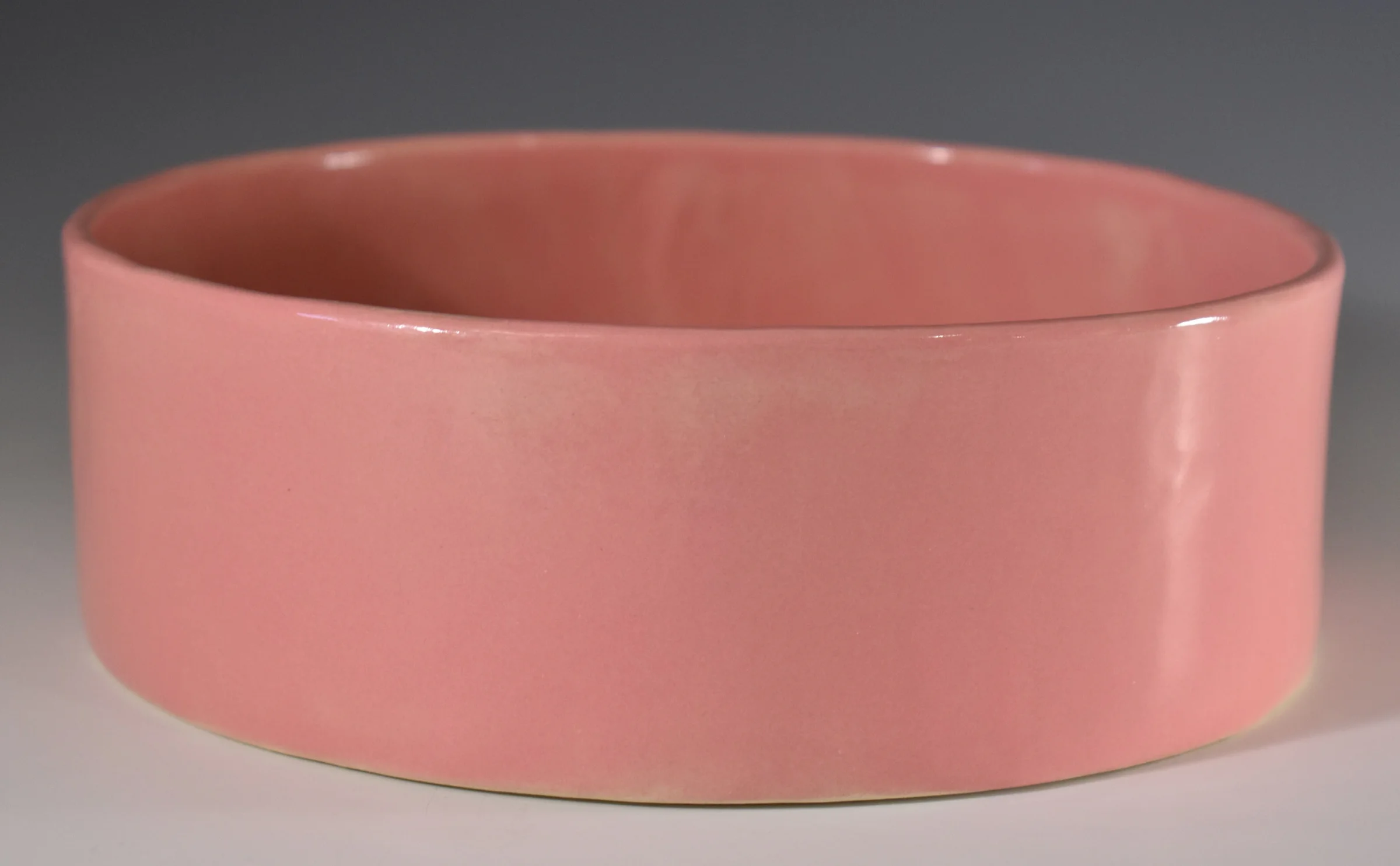 Ceramic Dog Food Bowl (Pink)