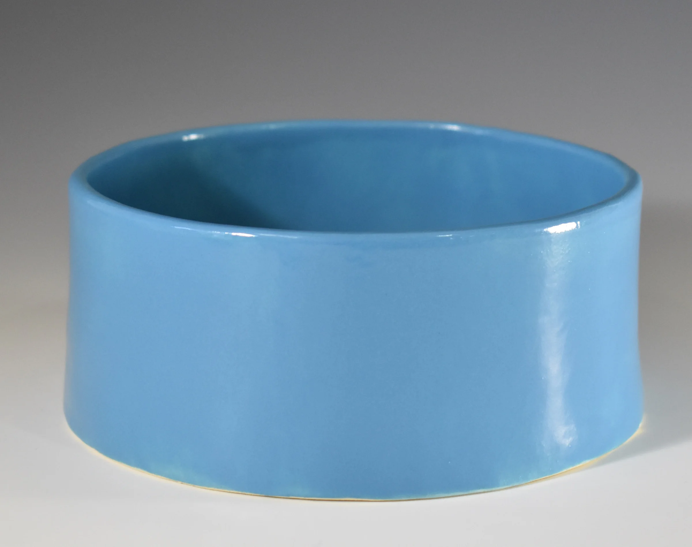 Ceramic Dog Food Bowl (Blue)