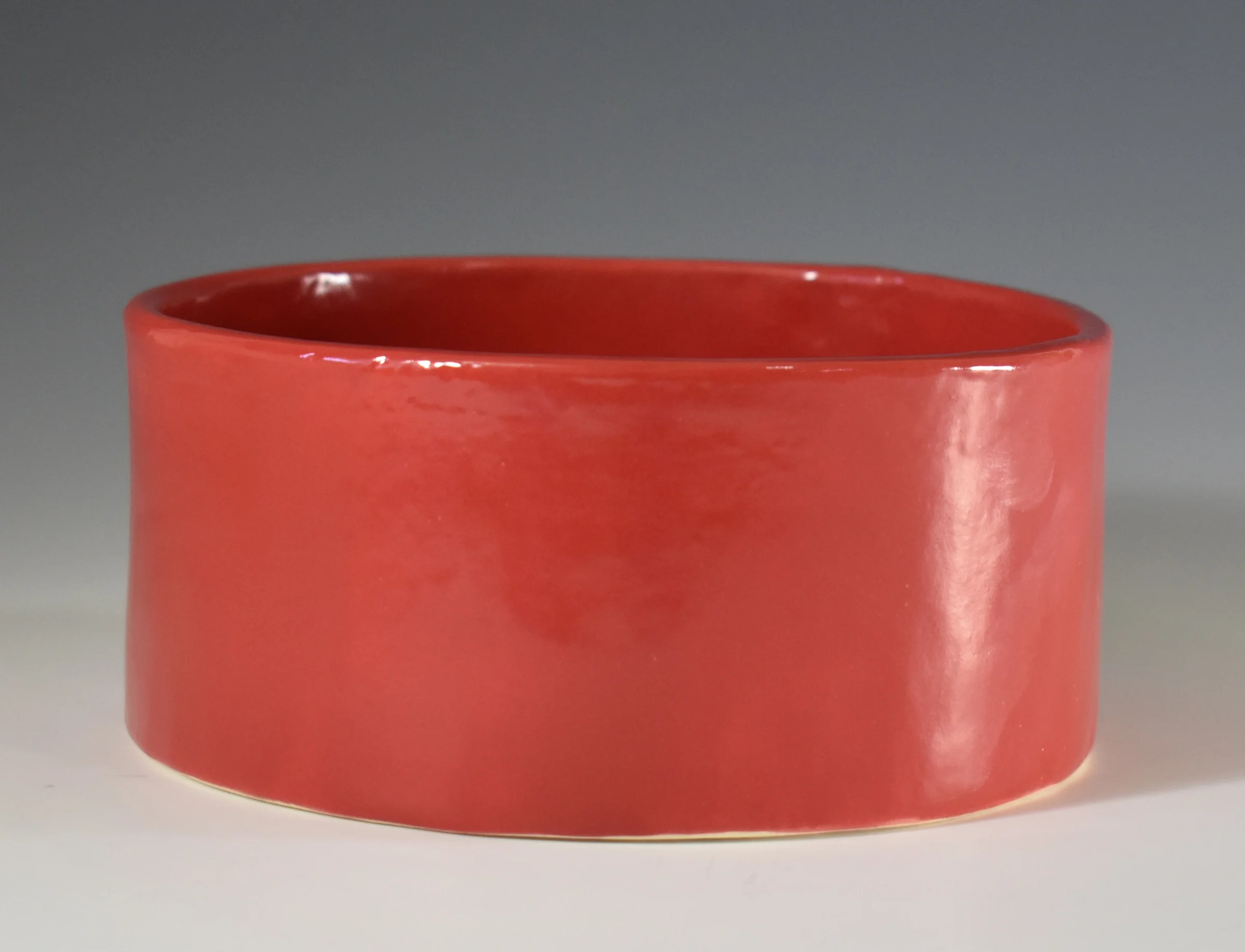 Ceramic Dog Food Bowl (Red)